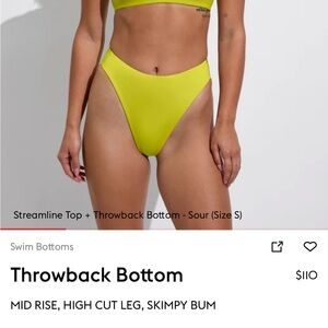 Left On Friday Throwback Bottom in Sour Size M